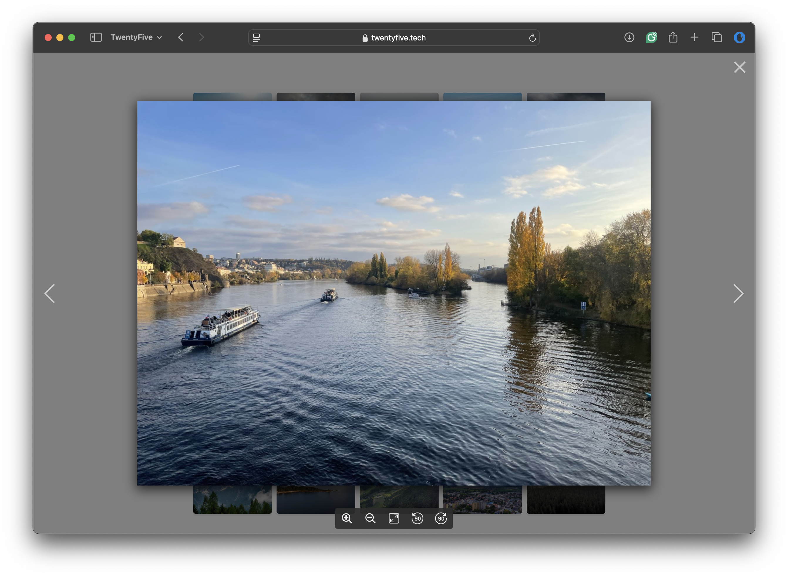 Lighbox view of one of the 25 photos